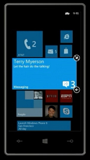 Windows Phone 8 Live Tiles Startbildschirm
