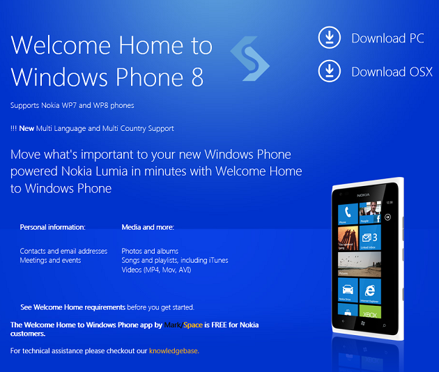 Welcome Home to Windows Phone Titel