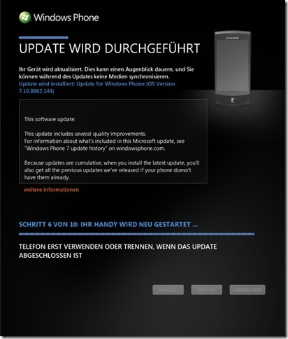 Windows Phone 7.8 8862