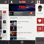 YouTube Windows Phone 8 Screens