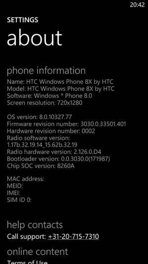 HTC 8X/S GDR2