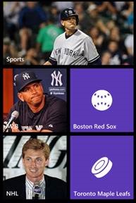 sport live tile