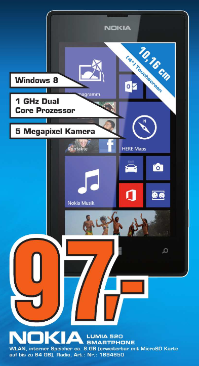 Lumia 520 Saturn