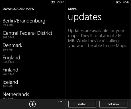 Here Maps inkrementell