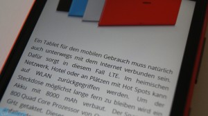 Nokia Lumia 920 Display Schrift
