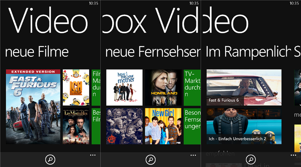 Xbox Video Screenshots
