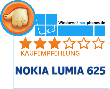3-stern-Award Nokia Lumia 625