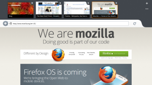 Firefox Oberfläche unter Windows 8