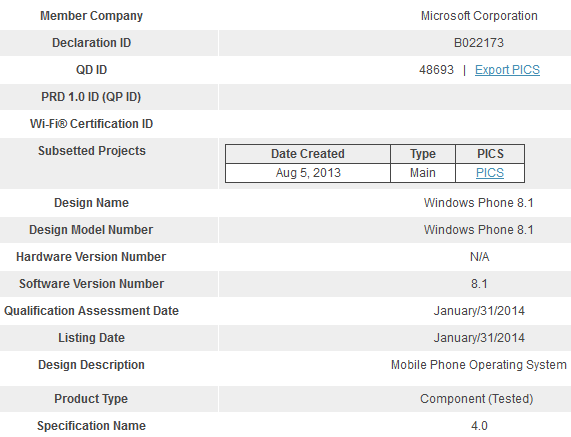 Bluetooth 4.0 WP 8.1