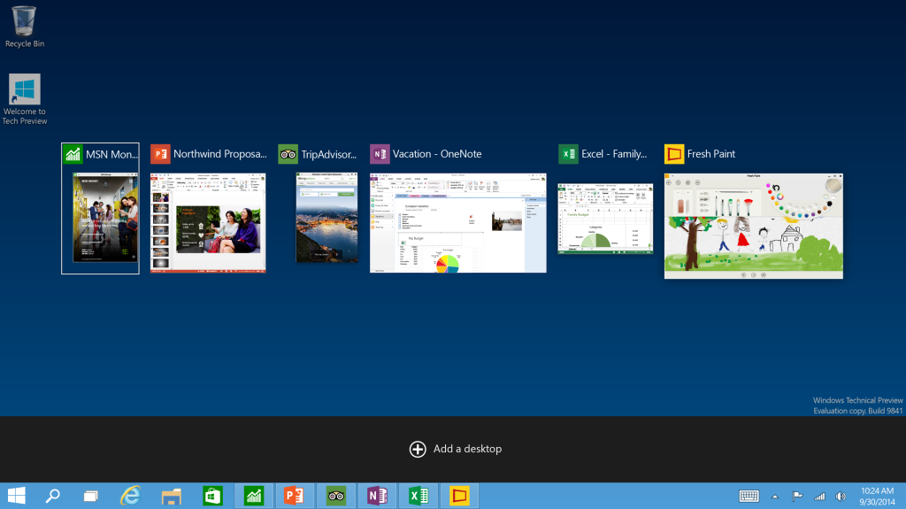 Windows 10 - Task View