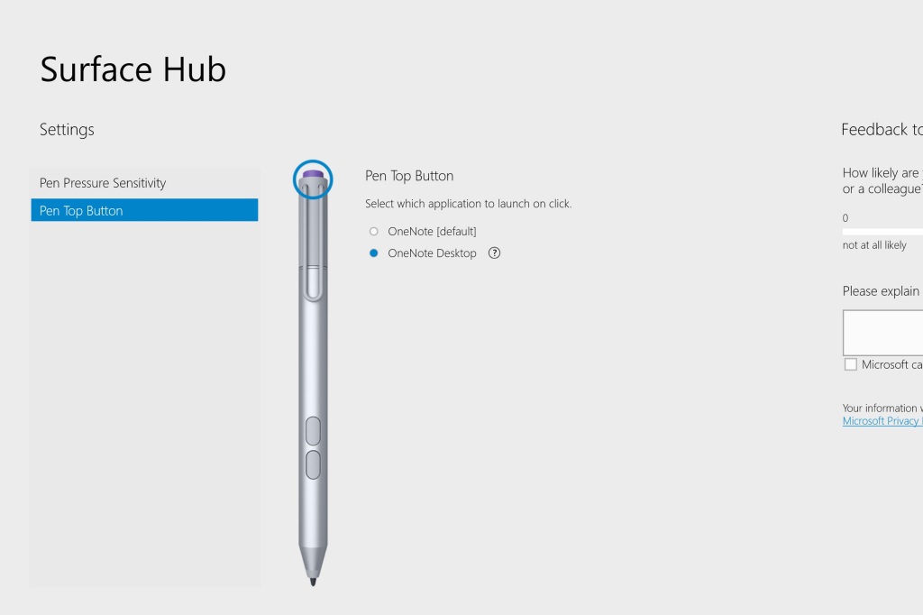 Surface Hub App Button
