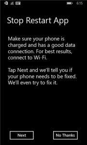 Stop Restart App